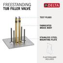 Delta Faucet Sweat Floor Mount Roman Tub Faucet Valve 