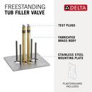 Delta Faucet Sweat Floor Mount Rough-in Kit 