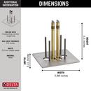 Delta Faucet Sweat Floor Mount Rough-in Kit 