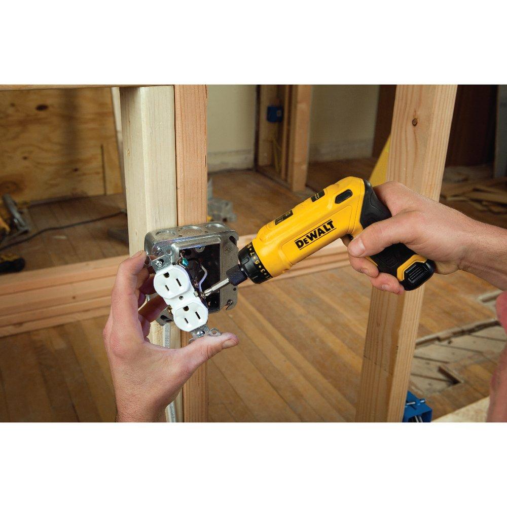 DEWALT Yellow Battery 4-Piece Screwdriver 