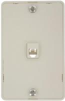 LEVITON Light Almond Telephone Wall Phone Jack with Screw Terminal 