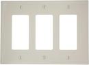 3-Gang Thermoplastic Nylon Wall Plate in Light Almond