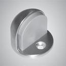 Brass Floor Mount Cast Universal Dome Stop in Satin Chrome