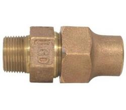 1-1/4 in. Flared x MIP Bronze Coupling