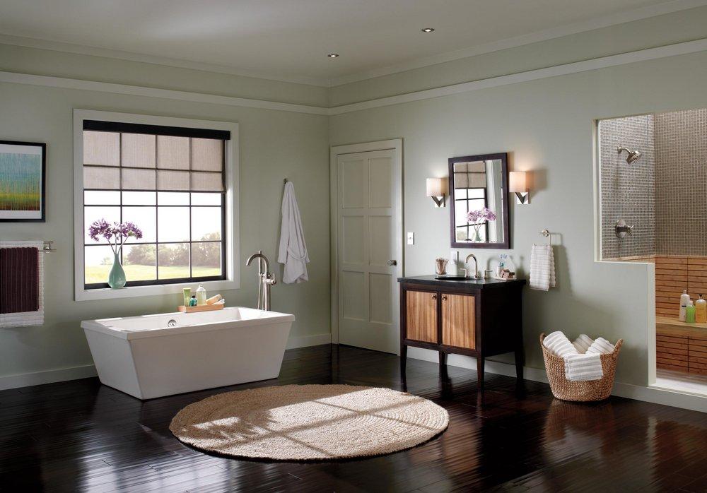 Delta Faucet Brilliance Stainless Single Handle Floor Mount Filler with Handshower (Trim Only) 