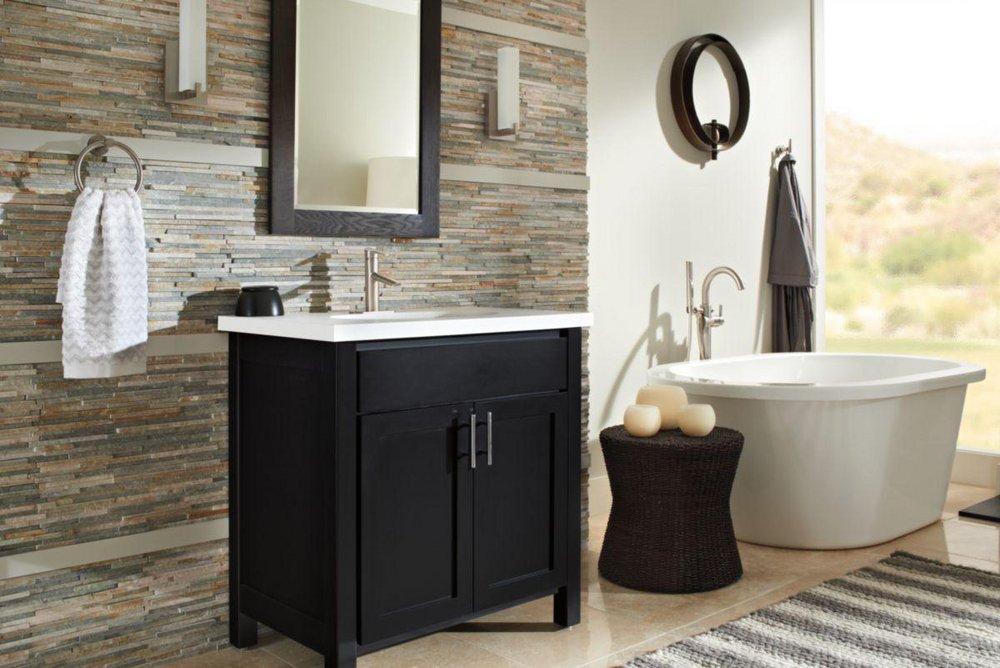 Delta Faucet Brilliance Stainless Single Handle Floor Mount Filler with Handshower (Trim Only) 