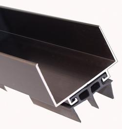 1-5/8 x 36 in. Door Shoe with Insert in Dark Bronze