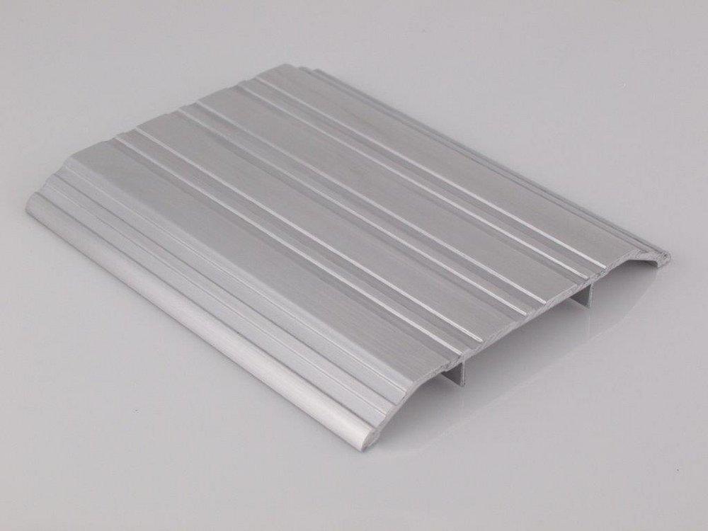 Pemko Aluminum 1/2 in. Mill Finish Fluted Screwdriver Lock Threshold 