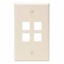 1-Gang 2-Port Angle Wall Plate in White
