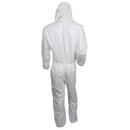 KleenGuard&trade; White Coverall with Front Zip, Hood and Elastic Back, Wrist and Ankle 