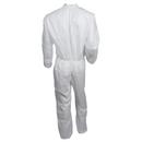 KleenGuard&trade; White Fabric and Antistatic Coverall with 1 in. Flap, Front Zip and Elastic Back 