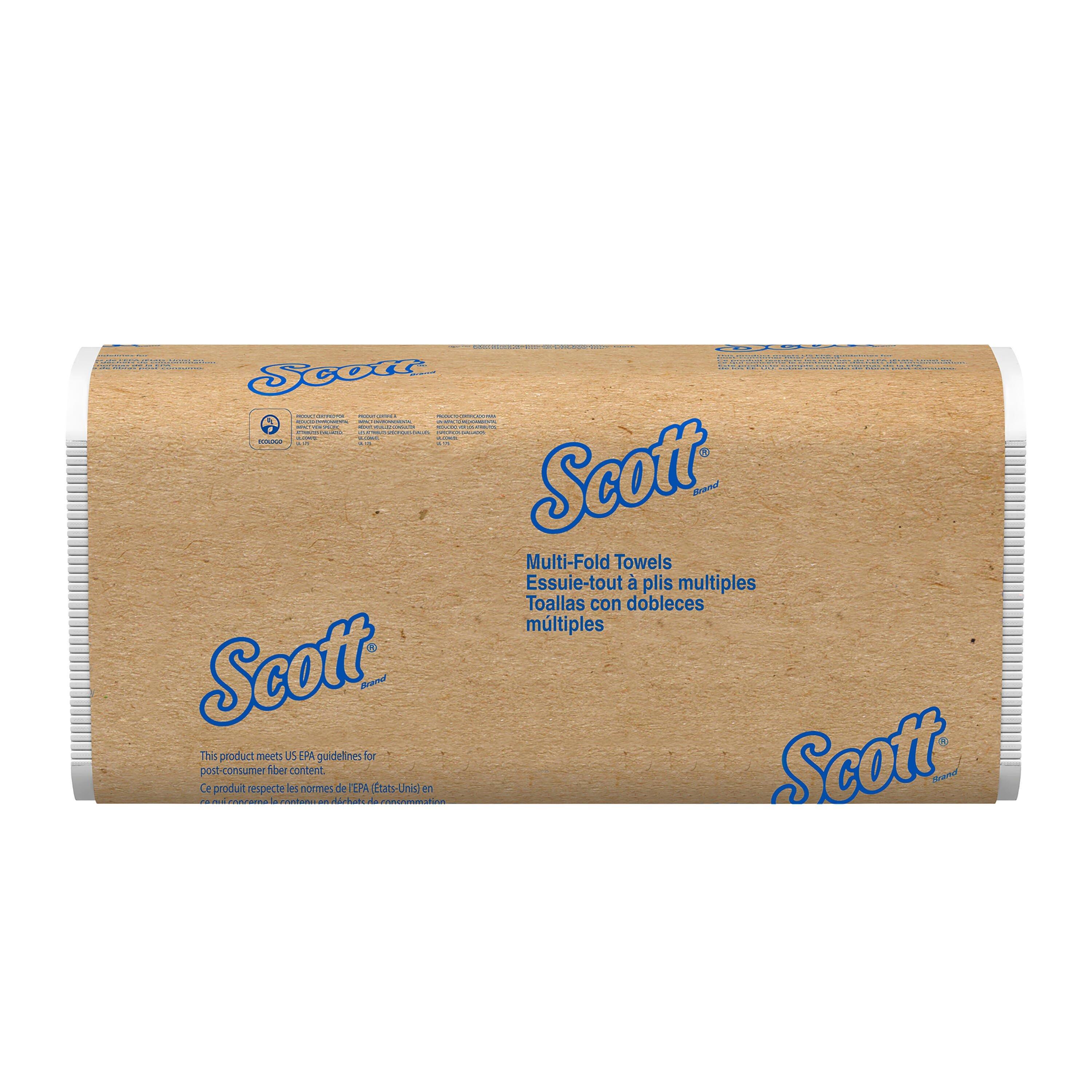 Scott&reg; White 250-Count 9-2/5 in. Multifold Towel (Case of 16) 