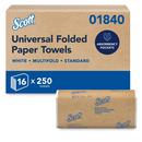 Scott&reg; White 250-Count 9-2/5 in. Multifold Towel (Case of 16) 