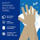 Scott&reg; White 250-Count 9-2/5 in. Multifold Towel (Case of 16) 