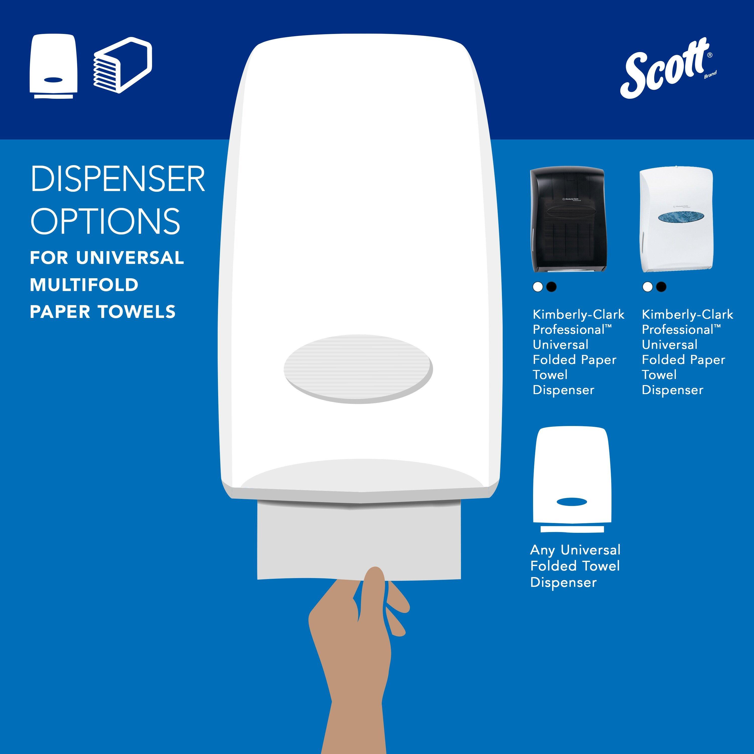 Scott&reg; White 250-Count 9-2/5 in. Multifold Towel (Case of 16) 