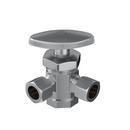 PROFLO&reg; Polished Chrome 1/2 x 3/8 x 3/8 in. FIPS x OD Compression x OD Compression Oval Angle Supply Stop Valve 