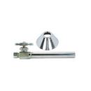 1/2 x 3/8 in. Sweat x OD Compression Loose Key Handle Straight Supply Stop Valve in Chrome Plated