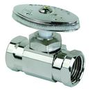 1/2 in. FIPT Knurled Oval Handle Straight Supply Stop Valve in Chrome Plated
