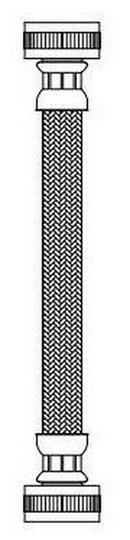 BrassCraft Stainless Steel 3/4 in. Braided Stainless Washing Machine Flexible Water Connector 