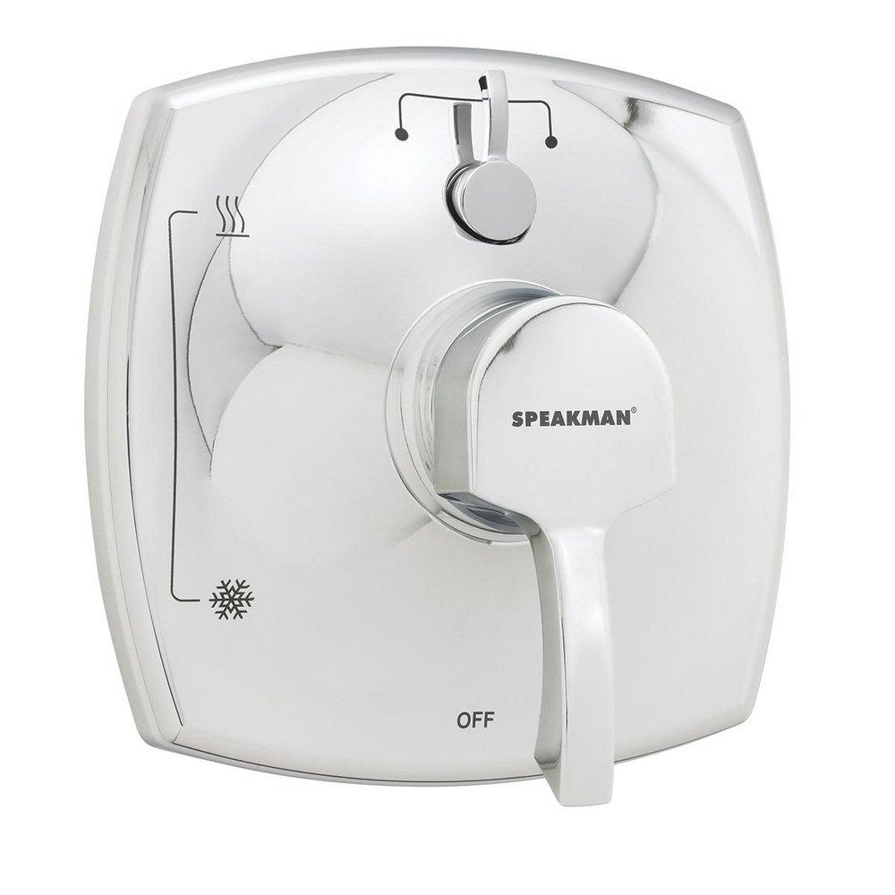 Speakman Polished Chrome Shower Diverter Valve Trim with Double Lever Handle 