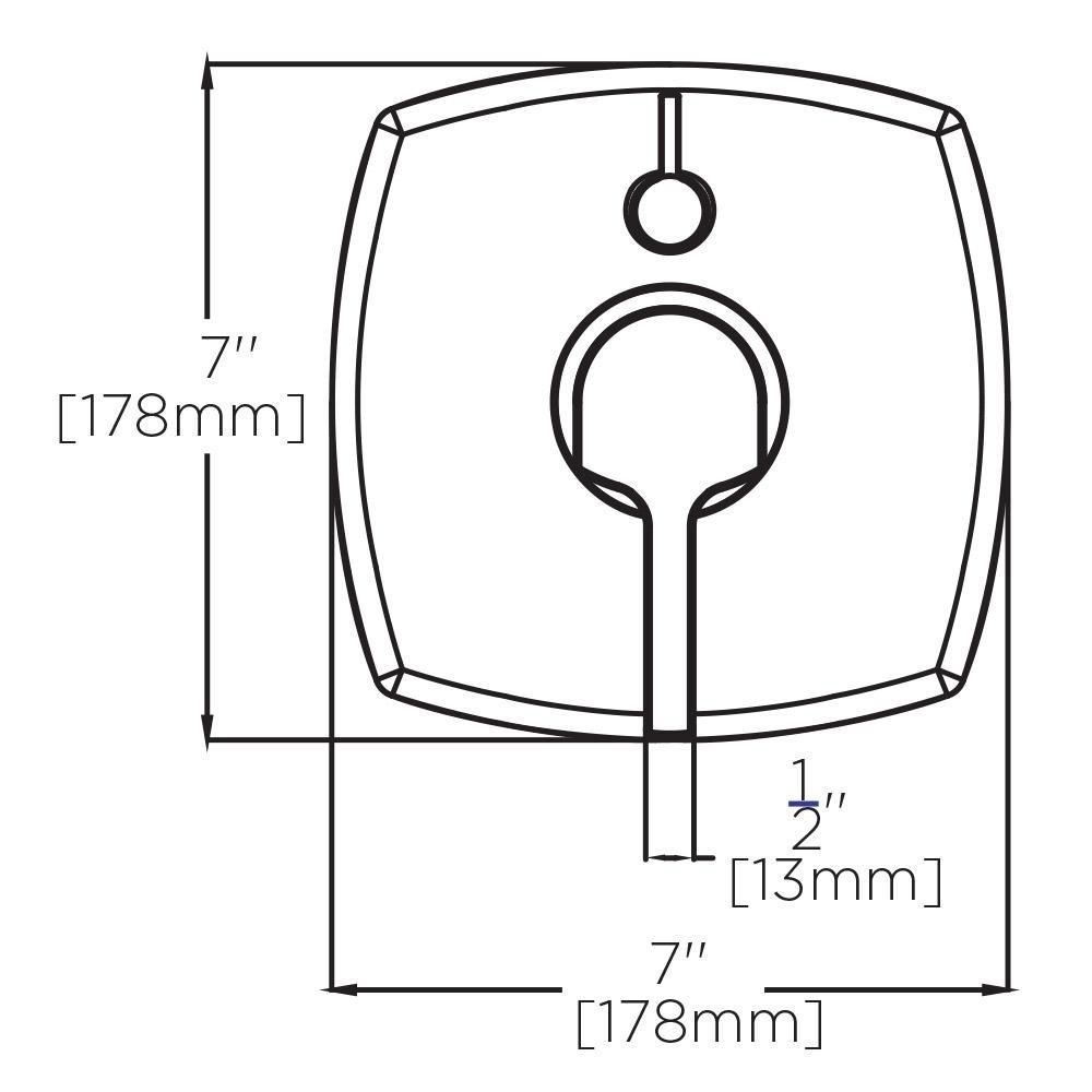 Speakman Polished Chrome Shower Diverter Valve Trim with Double Lever Handle 
