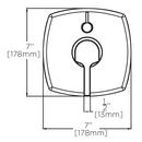 Speakman Polished Chrome Shower Diverter Valve Trim with Double Lever Handle 