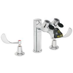 Counter Mount Laboratory Widespread Faucet with Integrated Eyewash, 2 gpm, 10 lbs