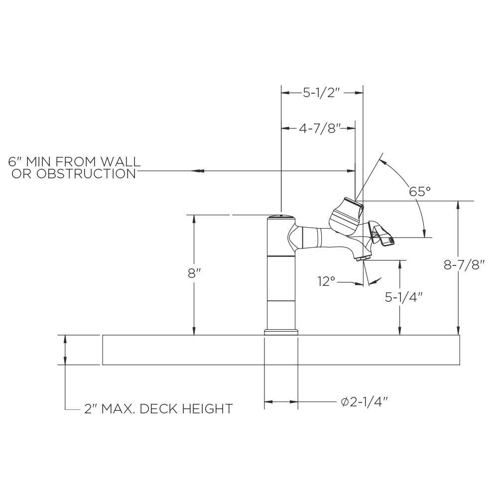 Speakman Polished Chrome Eye Wash and Widespread Faucet Combination 