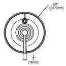 Speakman Polished Chrome Shower Diverter Valve Trim with Single Lever Handle 