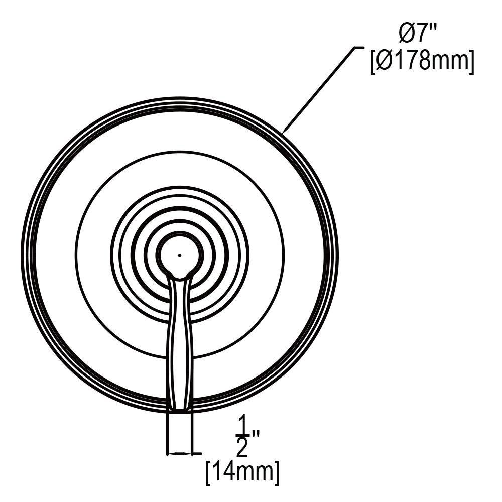 Speakman Polished Chrome Pressure Balancing Valve Trim with Single Lever Handle 