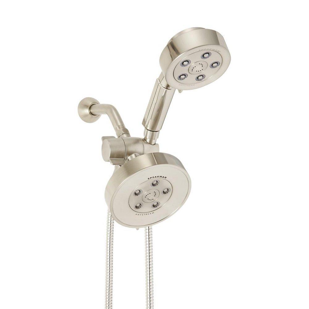 Speakman Brushed Nickel Combination Handheld Shower and Showerhead 