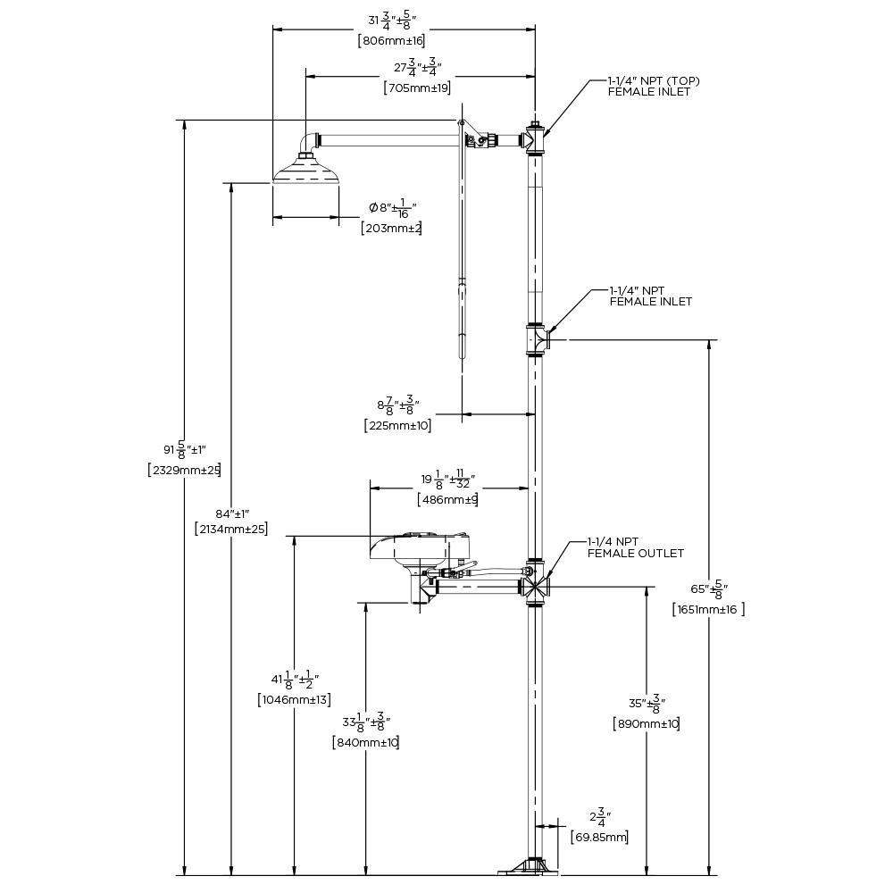 Speakman DuraJade&trade; Shower with Eye and Face Wash 