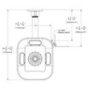 Speakman Yellow Wall Mounted System Eyewash Station, 9.86 lbs 