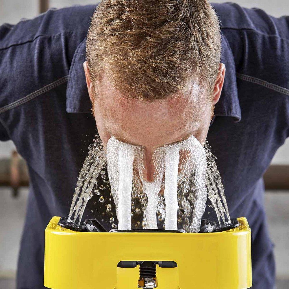 Speakman Yellow 4.9 GPM Wall Mount Eye and Face Wash with Plastic Bowl 