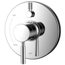 Single Handle Pressure Balancing Valve Trim in Polished Chrome