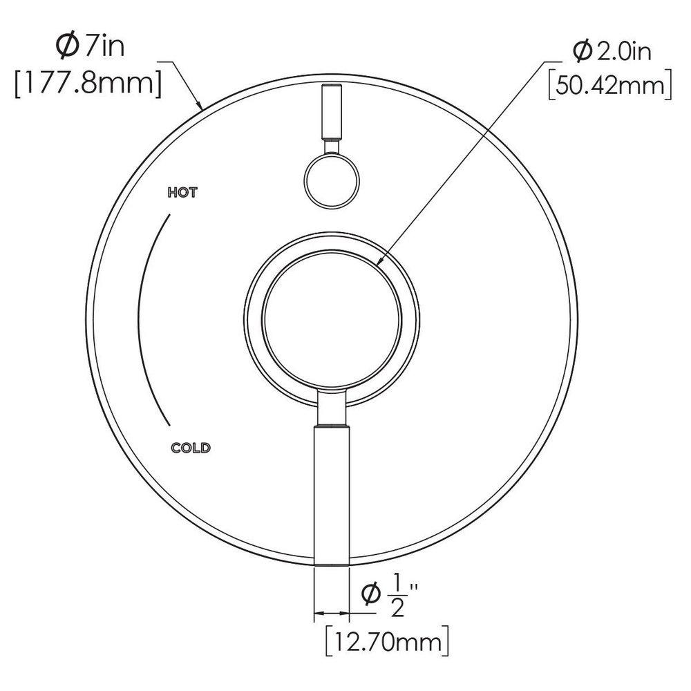 Speakman Polished Chrome Single Handle Bathtub & Shower Faucet (Trim Only) 