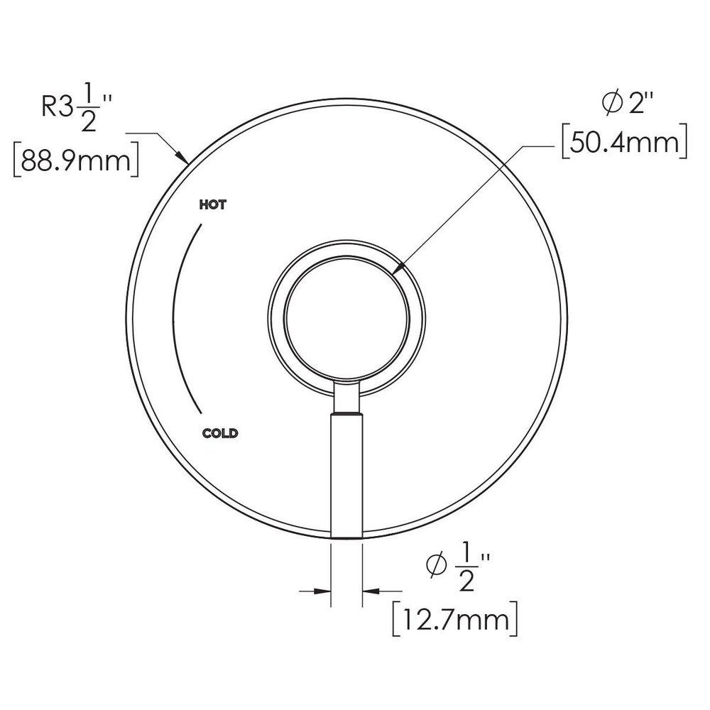 Speakman Polished Chrome Single Handle Bathtub & Shower Faucet (Trim Only) 