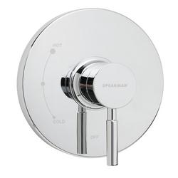 Single Handle Pressure Balancing Valve Trim in Polished Chrome