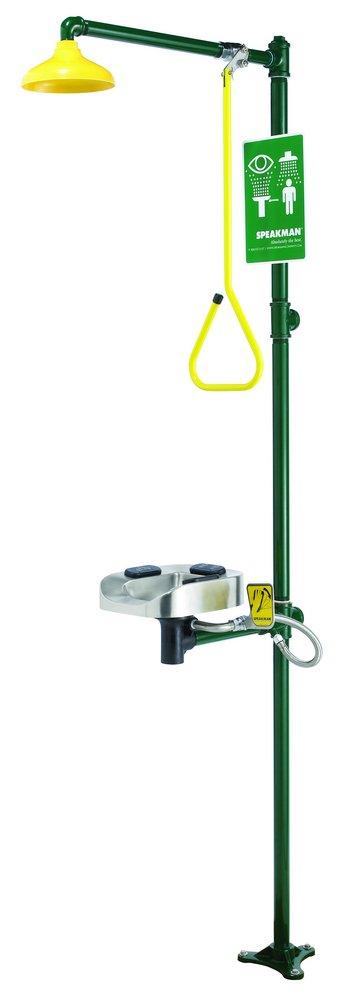 Speakman DuraJade™ Combination Shower and Eye Wash And Face Wash System in Green 