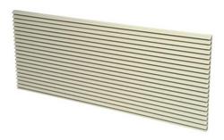 Plastic Architectural Louvered Grille in Stonewood Beige