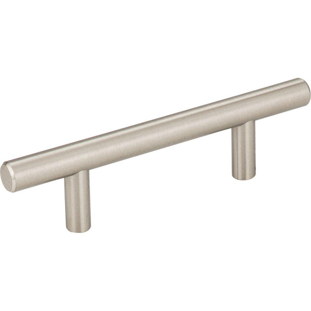 Hardware Resources Satin Nickel Cabinet Bar Pull with 2 Screws in Satin Nickel 