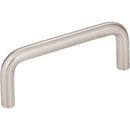 3-3/8 in. 3-Hole Steel Wire Cabinet Pull with 2-Screw in Satin Nickel