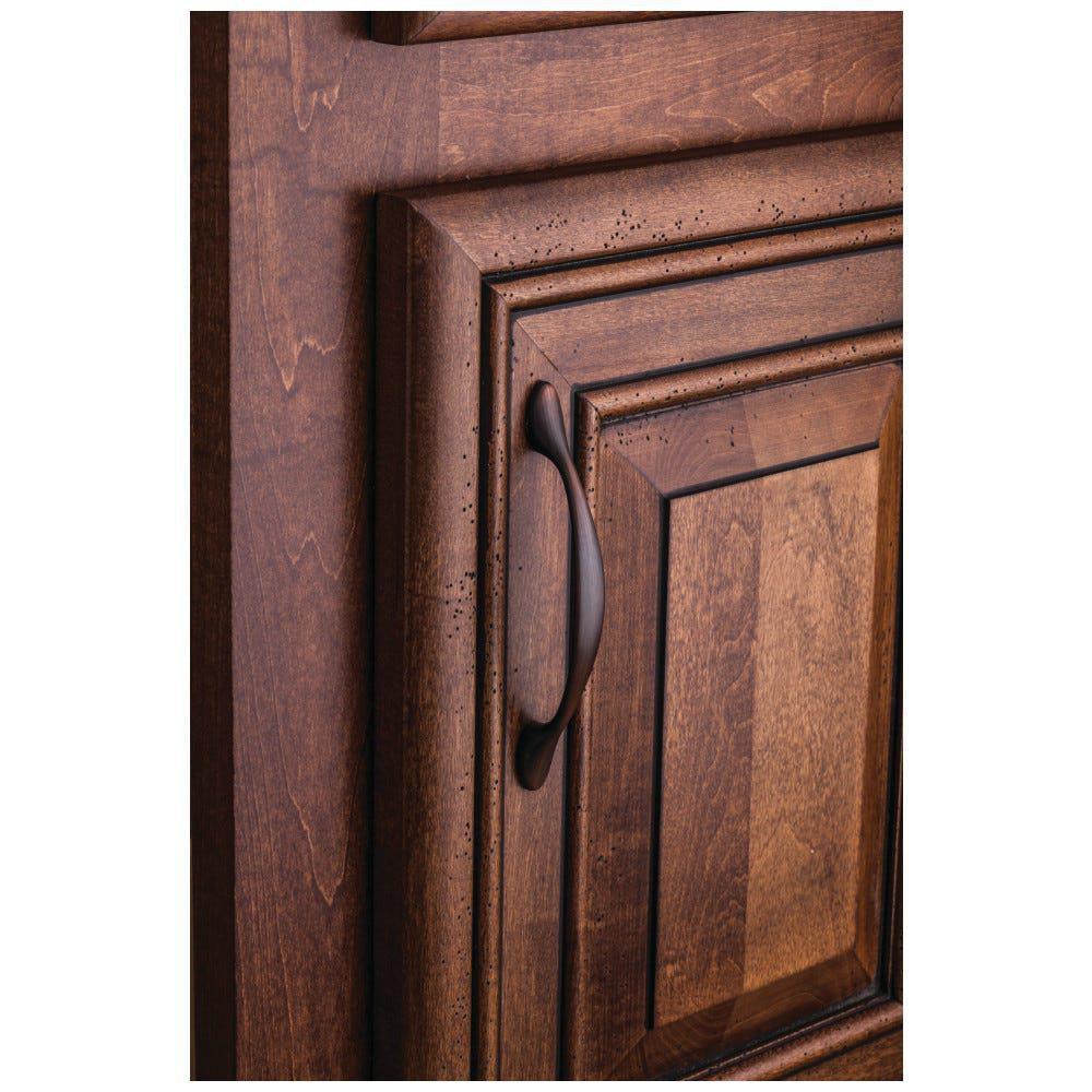 Elements Brushed Oil Rubbed Bronze 6-1/4 in. Square Cabinet Pull with 2-Screw 