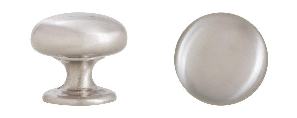 Hardware Resources Satin Nickel 1-1/4 in. Zinc Cabinet Knob 