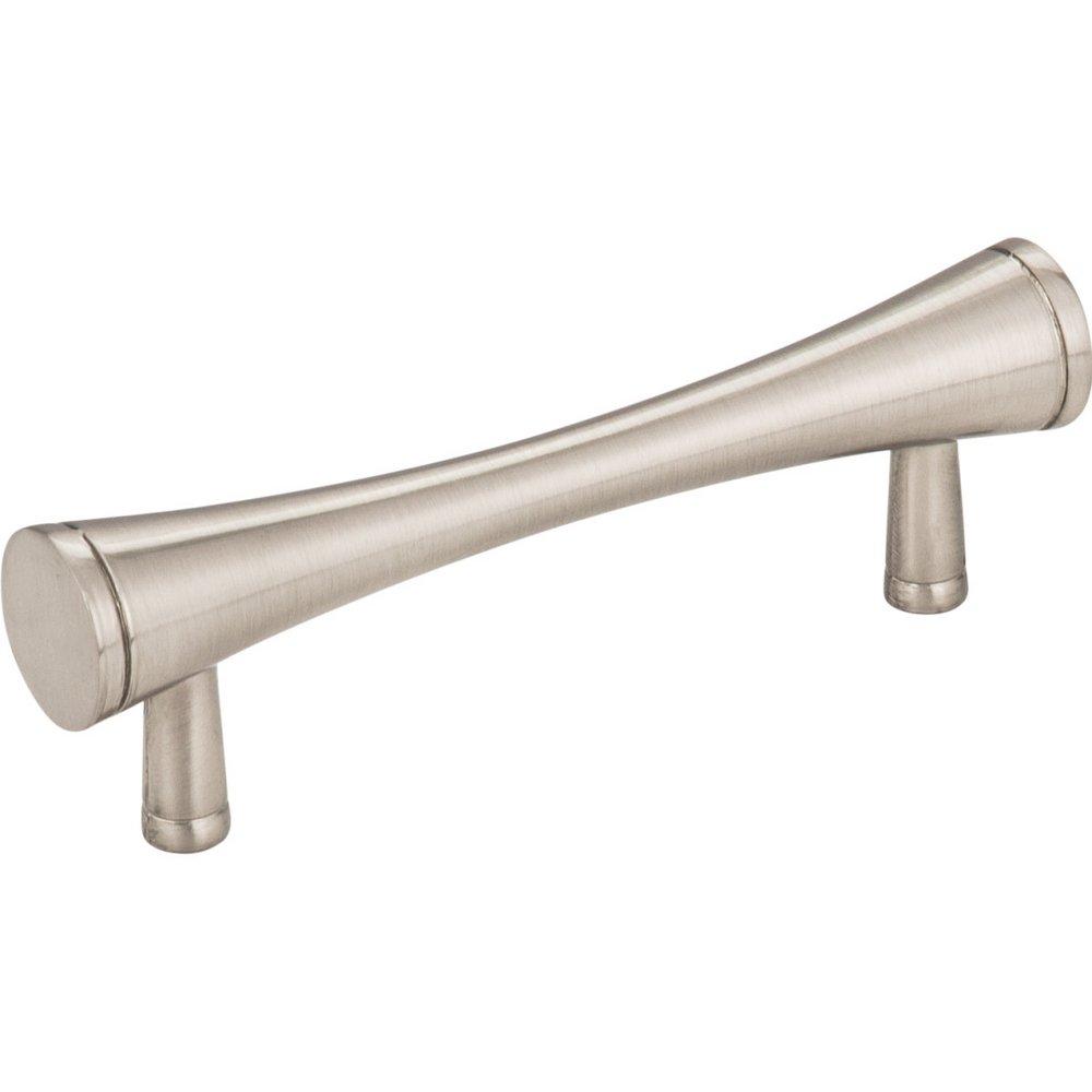 Elements Satin Nickel 4 in. 3-Hole Cabinet Bar Pull with 2-Screw 