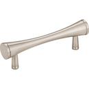 4 in. 3-Hole Cabinet Bar Pull with 2-Screw in Satin Nickel