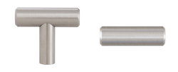 1-9/16 in. Cabinet Knob with Screw in Satin Nickel