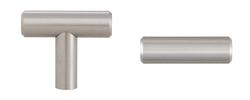 1-9/16 in. Cabinet Knob with Screw in Satin Nickel