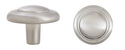 1-1/8 in. Zinc Cabinet Knob in Satin Nickel