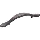 5-1/4 in. 3-Hole Foot Zinc Cabinet Pull with 2-Screw in Brushed Oil Rubbed Bronze